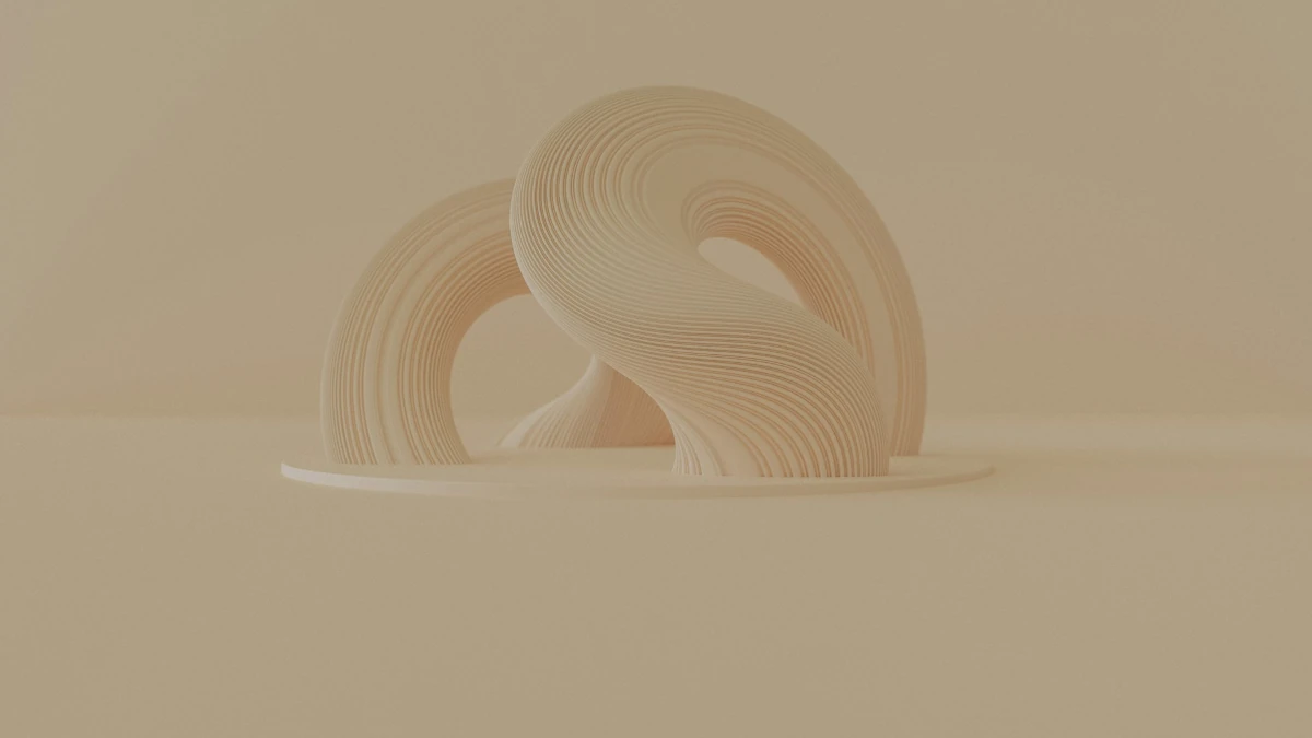 Demo09 A Sculpture Made Out Of White Paper Sitting On Top Of A Table